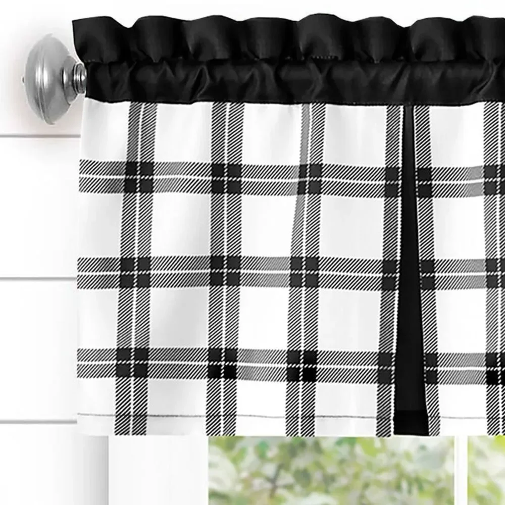 Achim Home Furnishing: Tate Windowpane Plaid Printed Tier & Valance Window